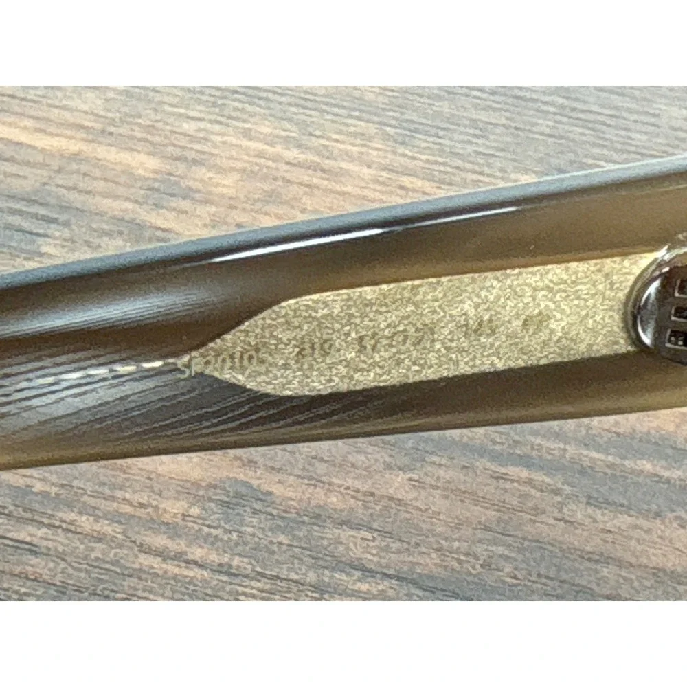 Salvatore Ferragamo SF201S Square Sunglasses Khaki Brown Wood‎ Grain Italy